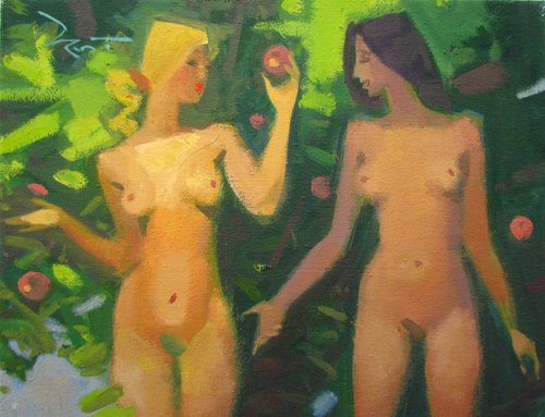 Adam and Eve by Viktoriia Pidvarchan