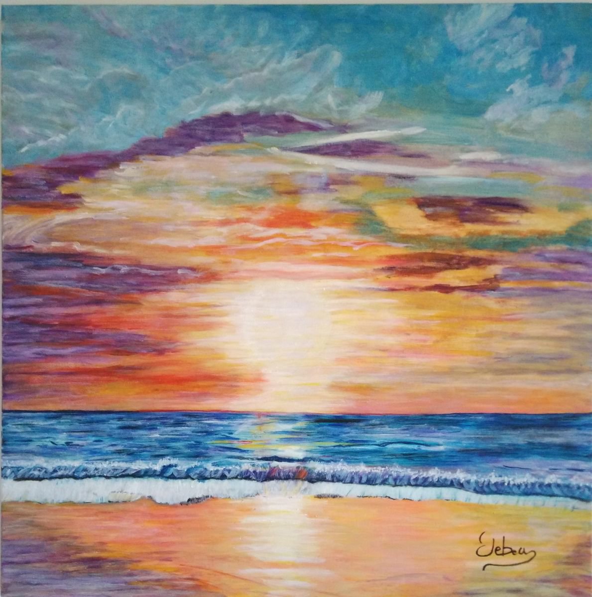 Sunset ndeg2 - landscape - sea by Isabelle Lucas