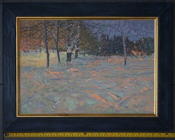 Winter night. Maryino