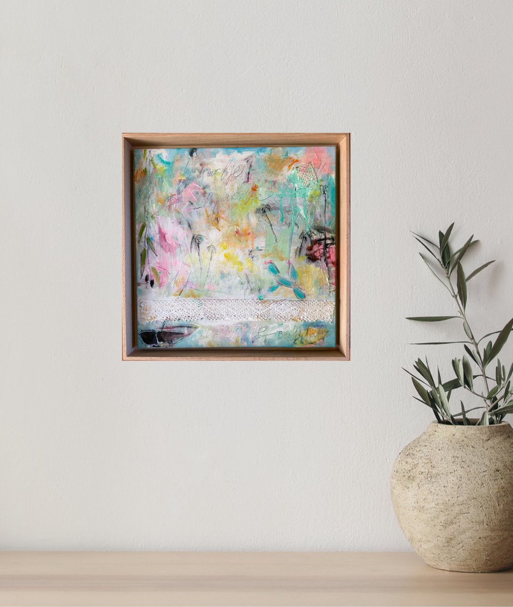 Make Your Life A Paradise No.2 By Bea Schubert, 16 X 16, Artwork For Sale On Artfinder