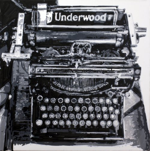 Grandfather's typewriter by Alexandr Klemens