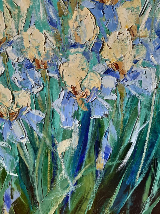 Irises   70x100cm