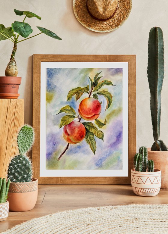 Peach tree - Mediterranean still life