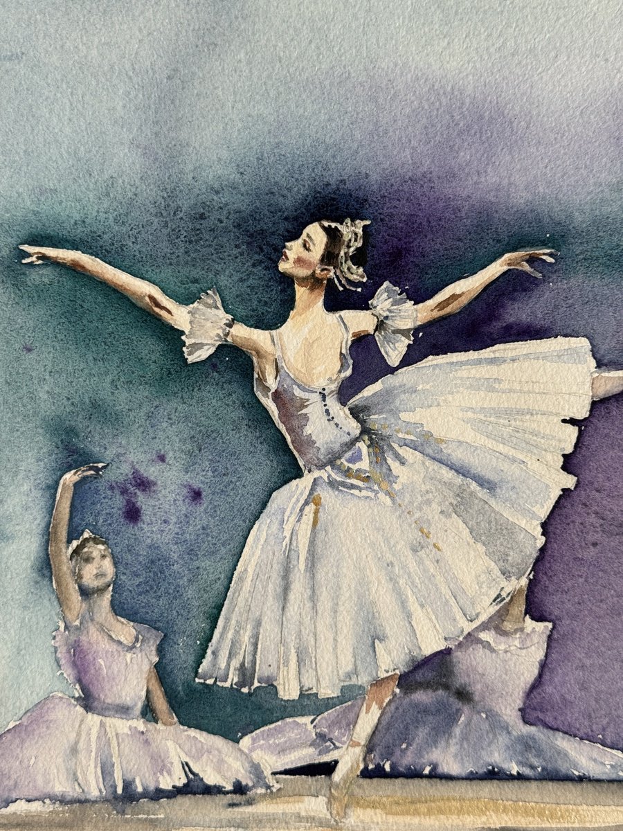 Impressionistic Watercolour , Ballerina By Irina Ponna, 9 X 12, Artwork For Sale On Artfinder