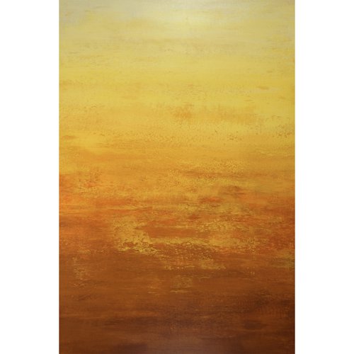 Yellow Amber - Color Field Nature Abstract by Suzanne Vaughan
