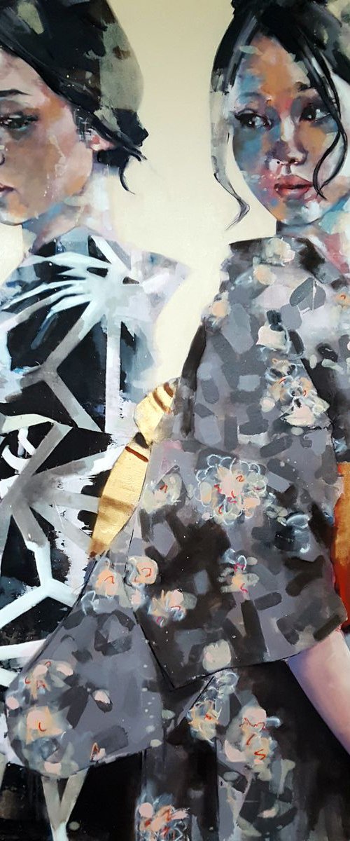 9-18-17 double geisha study by Thomas Donaldson