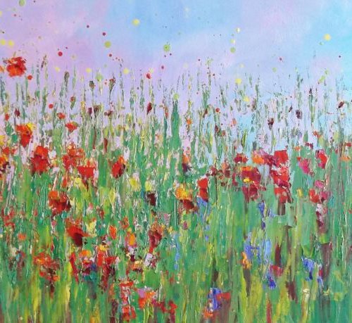 Summer Poppy field by Therese O'Keeffe
