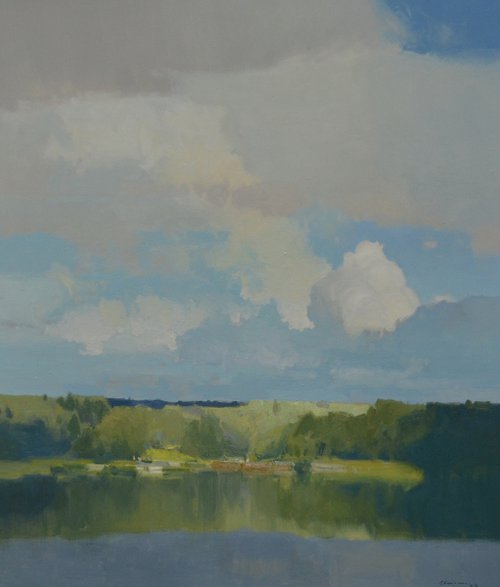 Lake coastline by Vytautas Laisonas