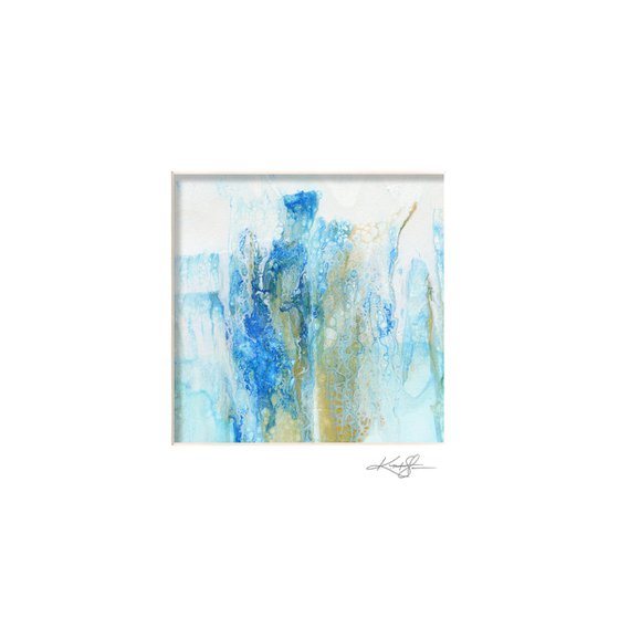 Abstract Secrets Collection 10 - 3 Abstract Paintings in mats by Kathy Morton Stanion