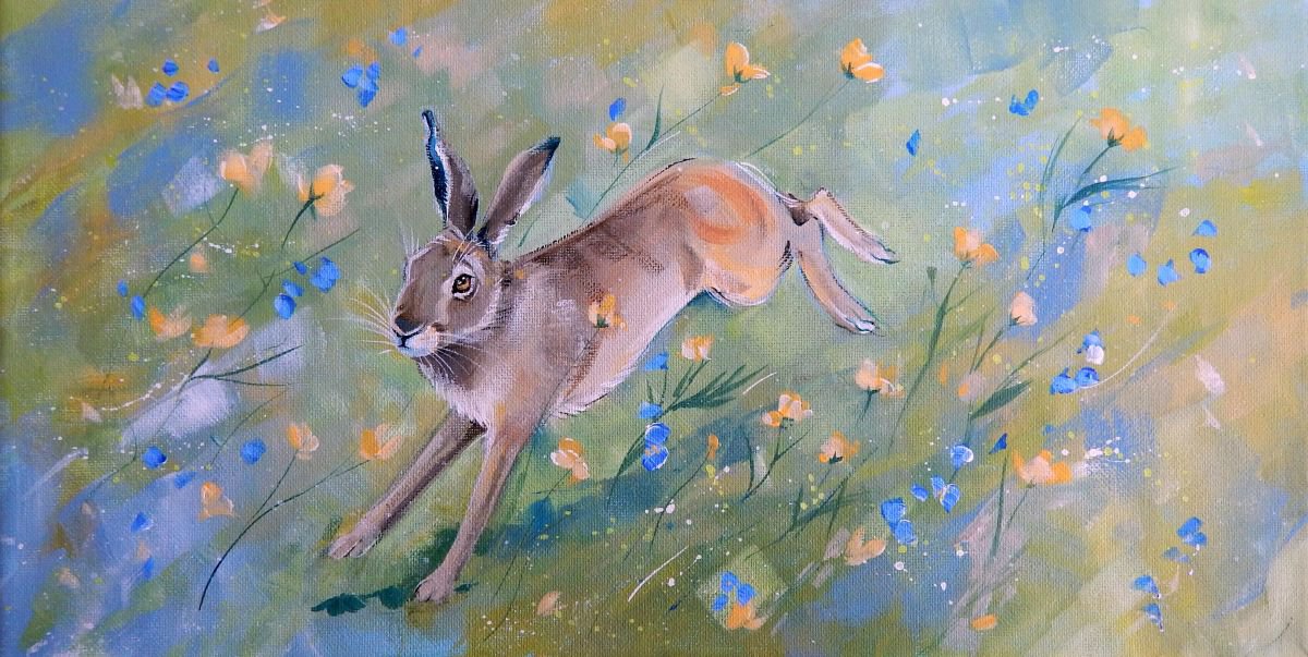 Hare in the Meadow by Denise Coble
