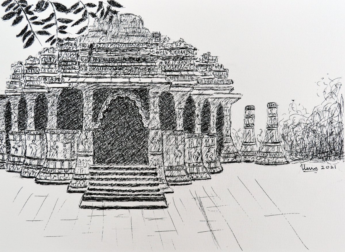 Sun Temple, Modhera, India 2 by Uma Krishnamoorthy