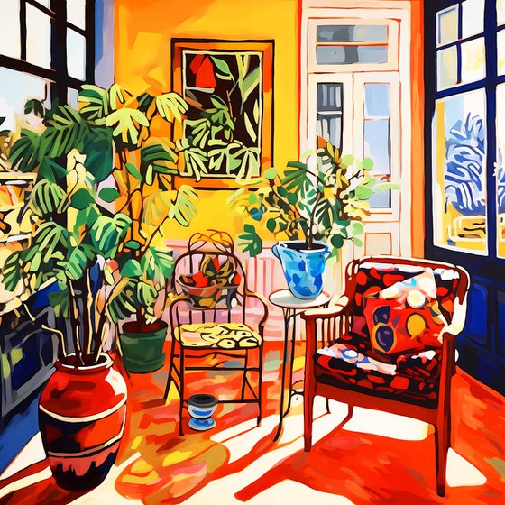 Sunny joyful room