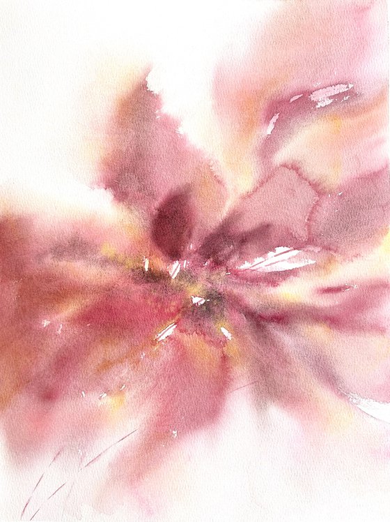 Pink abstract flower
