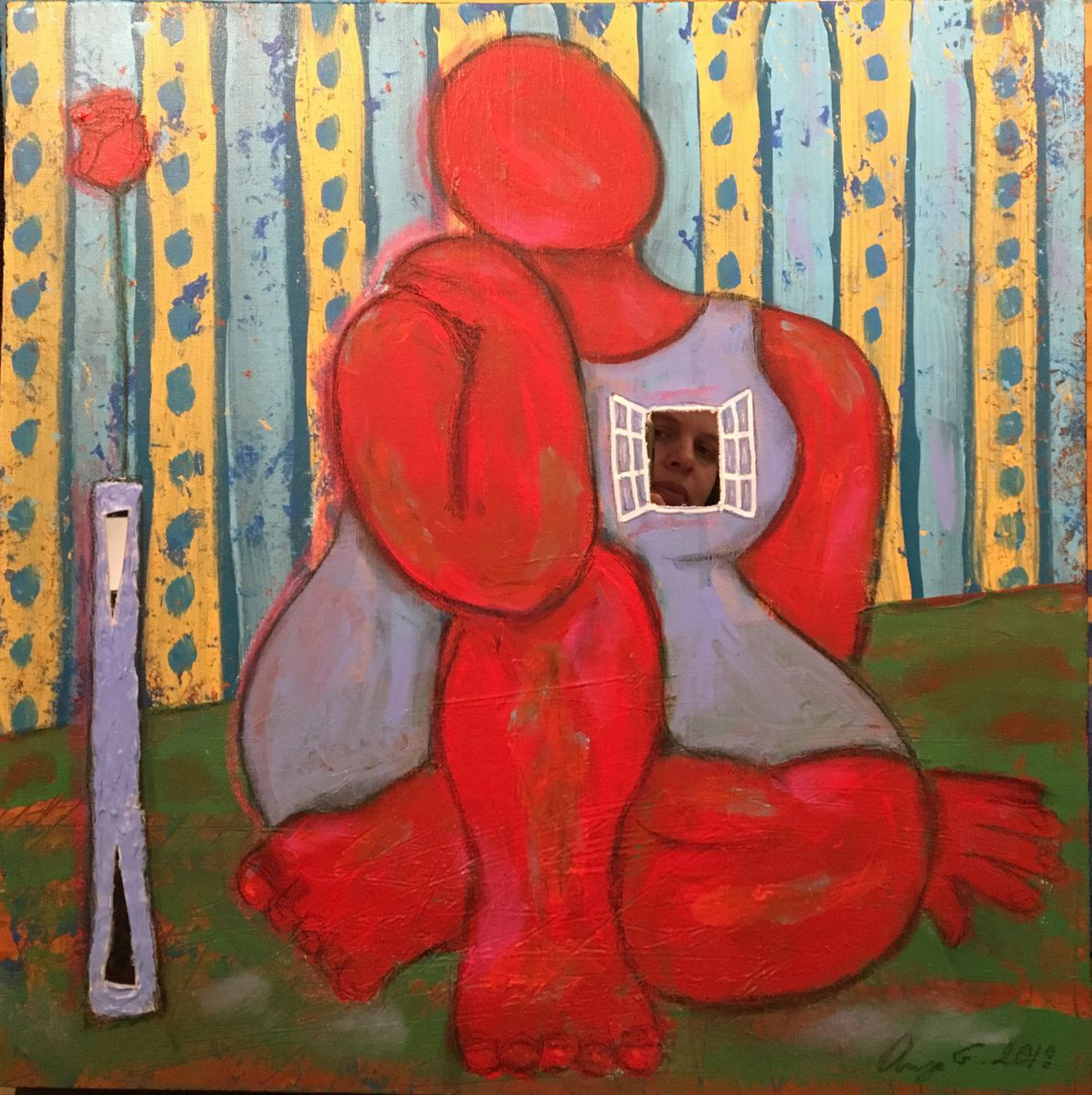 Reflective Thoughts Abstract Woman Painting Artfinder