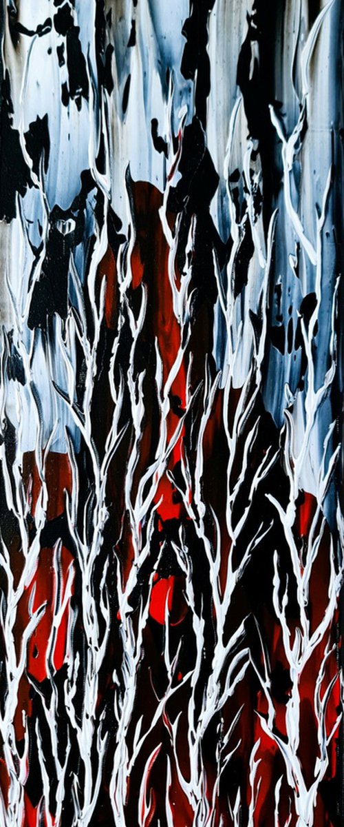 Birches In Storm 2 by Daniel Urbaník