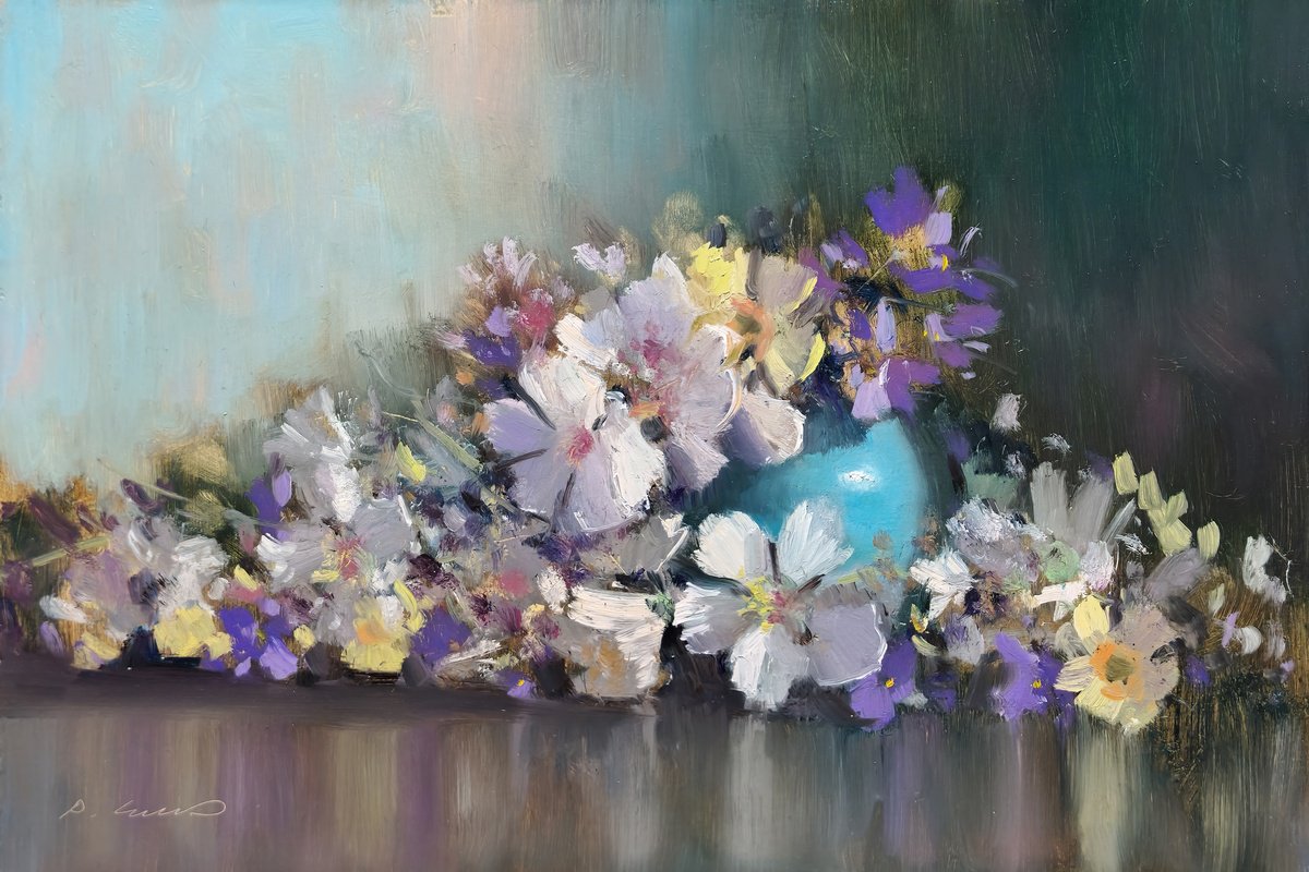Almond Blossoms By Pascal Giroud, 12 X 8, Artwork For Sale On Artfinder