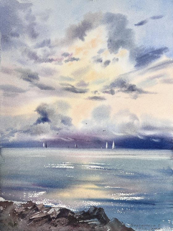 Yachts at sea #14