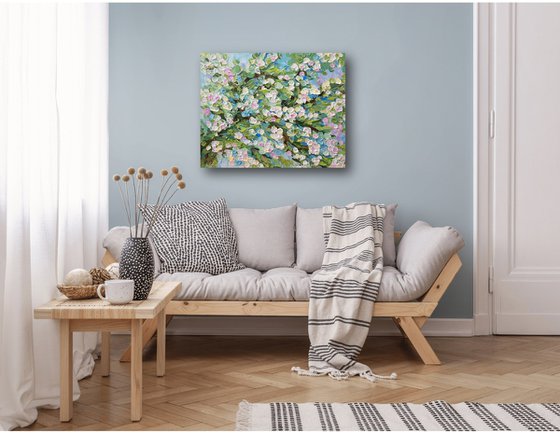 Blossom Serenity - Original Impasto Painting