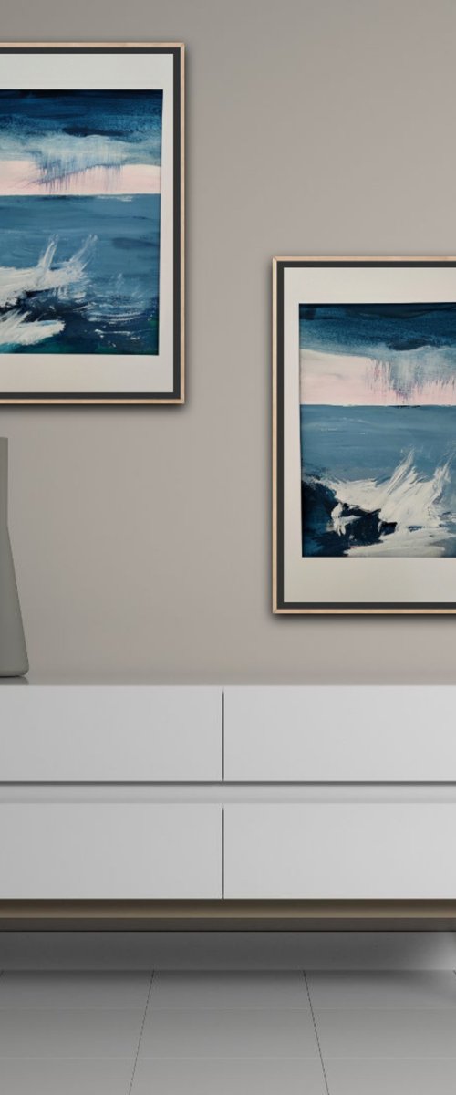 STORM diptych by Chrissy Guest