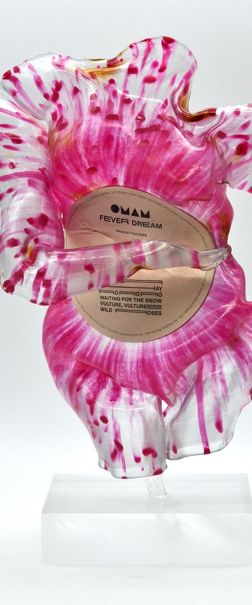 Vinyl Music Record Sculpture - "Venus, From Blood and Foam" by Seona Mason