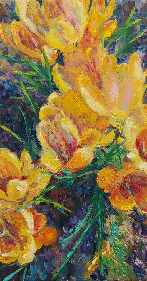Crocuses by Ekaterina Orlova