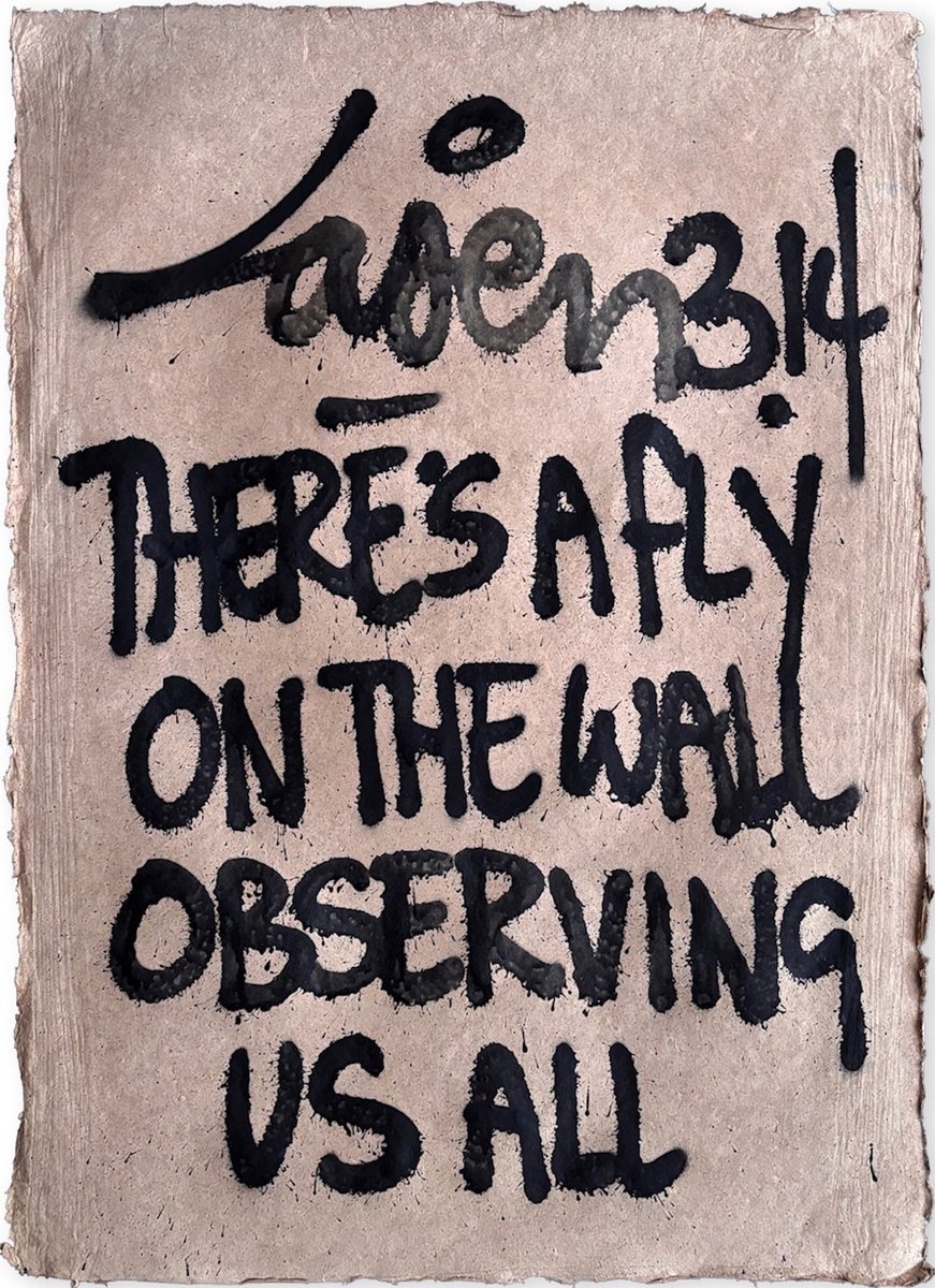 Urban And Pop Abstract Painting By Laser 3.14, 21 X 31", There