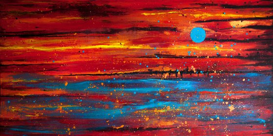 BLUE  MOON  large 140x70 cm