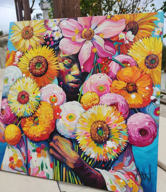 Flower Girl – Floral Portrait