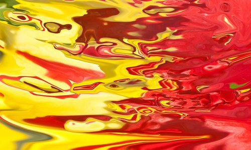red yellow flow by Bruno Paolo Benedetti