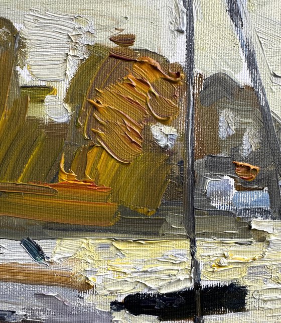 Golden evening on the river