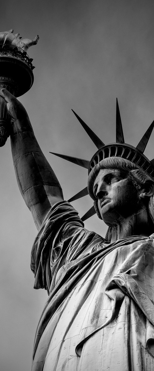 Lady Liberty in Monochrome by Nick Psomiadis