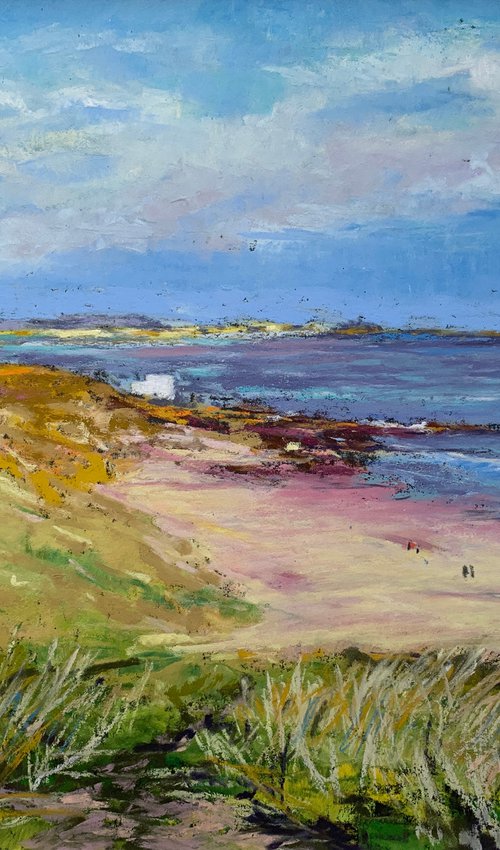 Beach View Bamburgh by Andrew Moodie