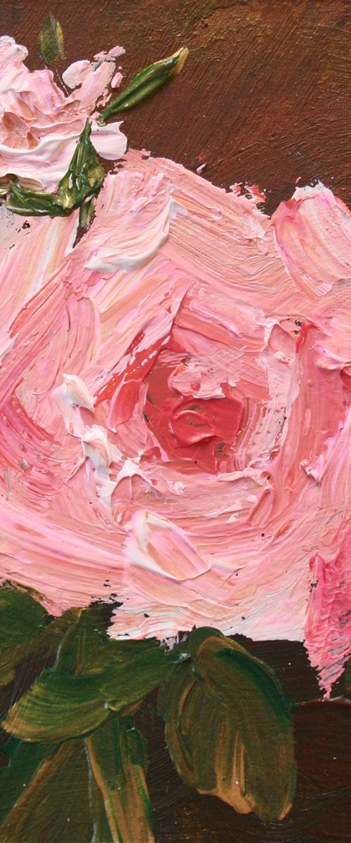 Rose Pink /  ORIGINAL PAINTING by Salana Art Gallery