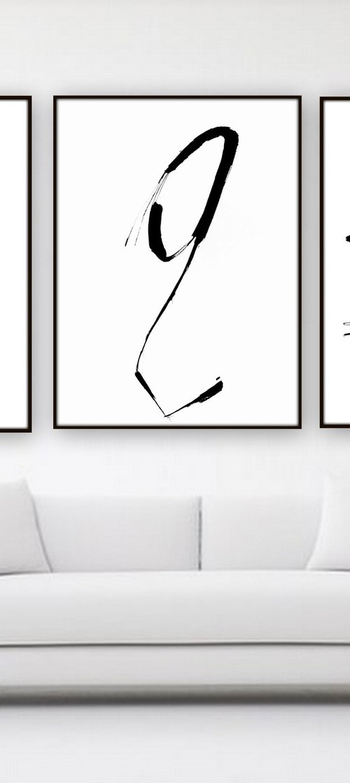 Abstract artwork. Set of 3. by Nadia Moniatis