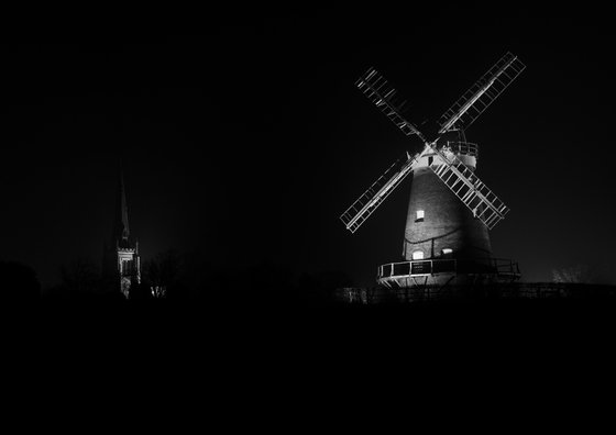 Windmill and Church, Thaxted, Essex [Unframed; also available framed]