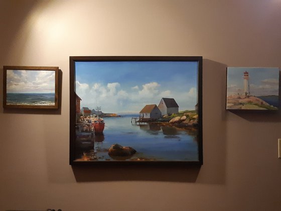 The beauty of Peggy's Cove, (24x30x0.7'')