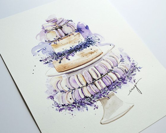 Lavender  Wedding cake