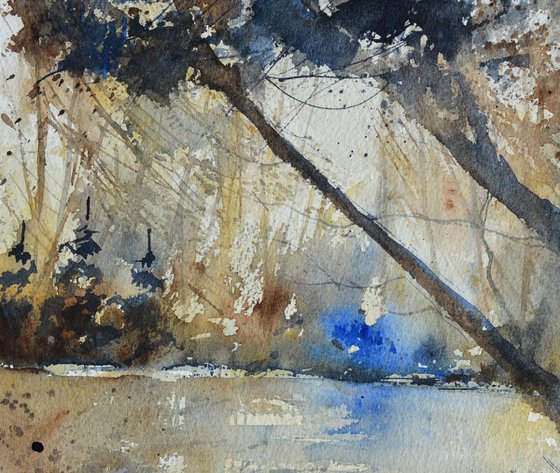 my river watercolor