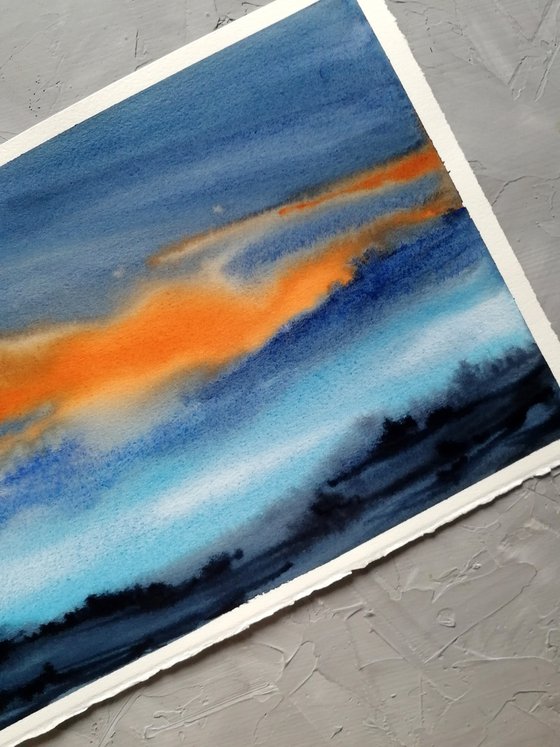 Sunset painting