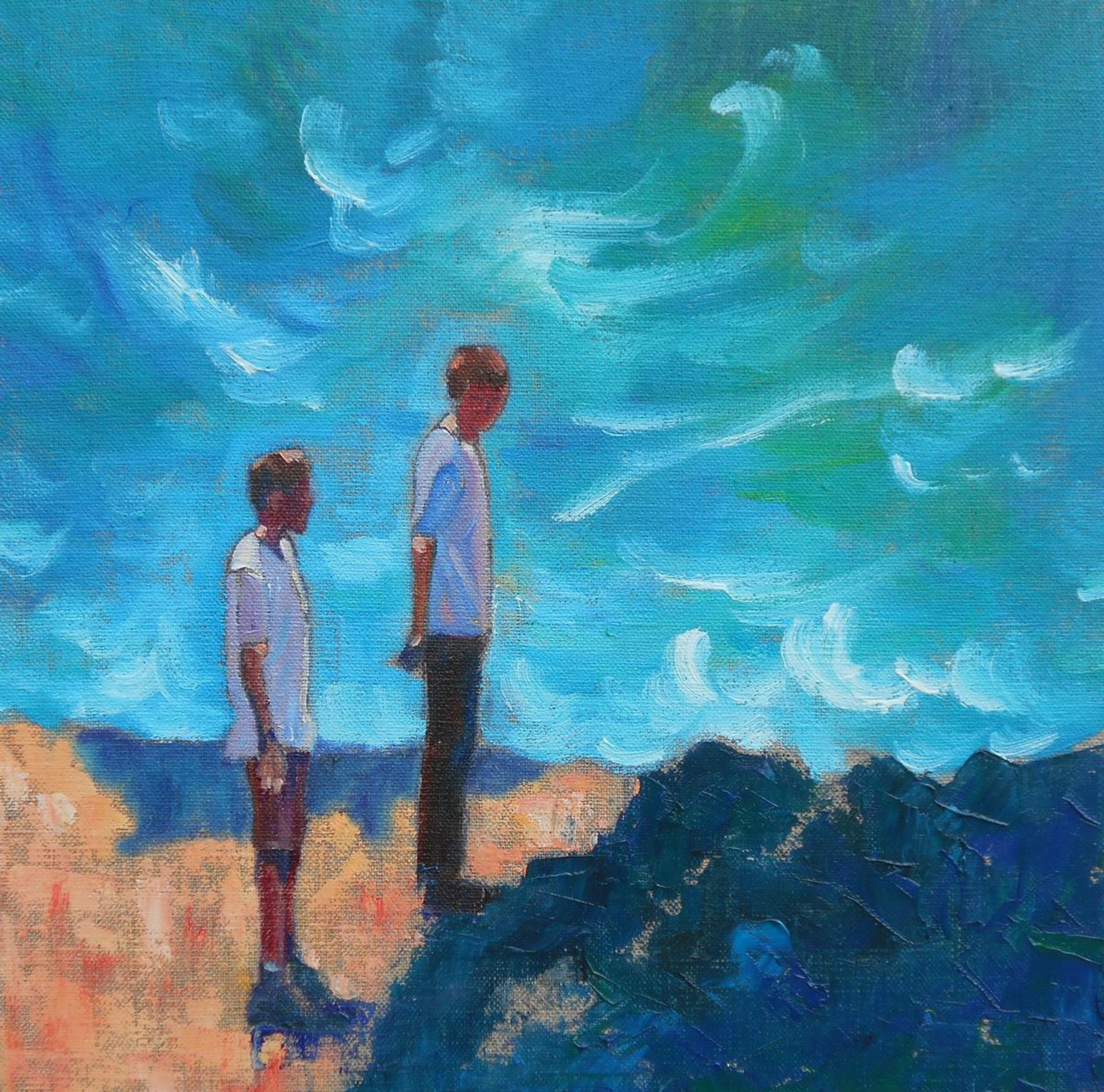 Two Brothers Oil Painting By Mary Kemp Artfinder