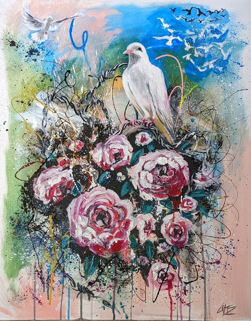 Dove of peace by Lotz Bezant