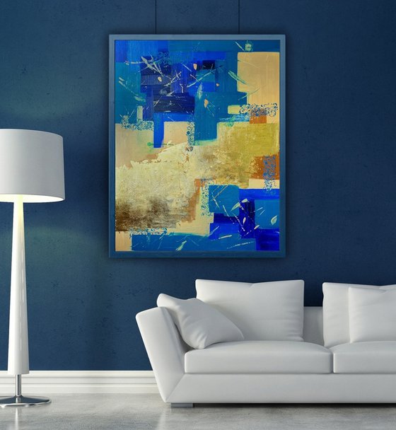 Blue and Gold Harmony
