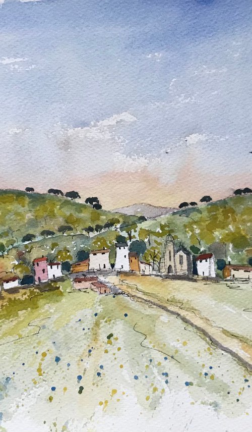 Village in Provence 2 by Brian Tucker