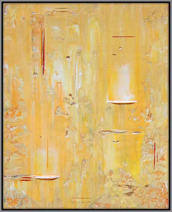 Yellow Orange White Abstract Concept