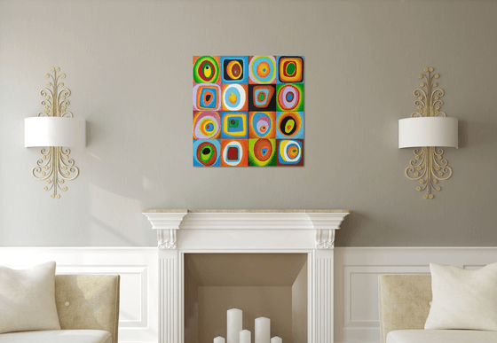 Harmony of colors -quadriptych