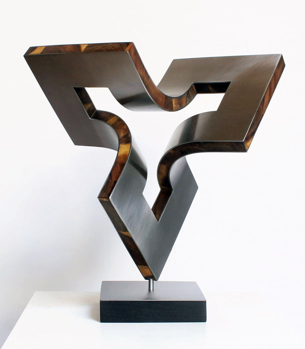 Abstract Sculpture By Nikolaus Weiler, 10 X 12", Swinging Surroundings, Original Artwork