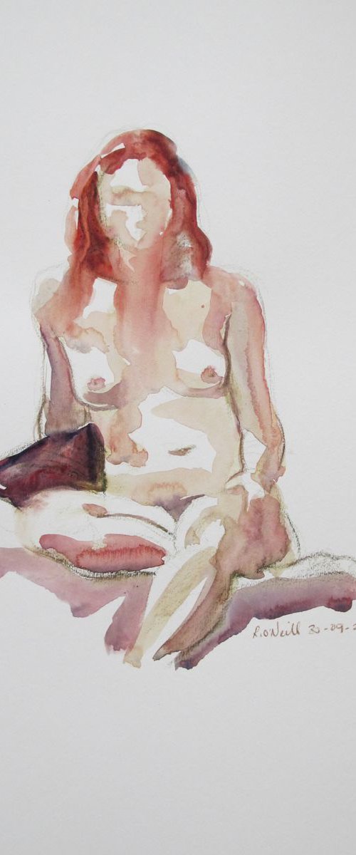 Seated female nude by Rory O’Neill