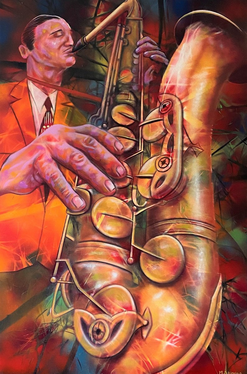 Expressive Portrait Oil Painting By Mark Antony Skirving, 24 X 35", New York New York, Original Artwork