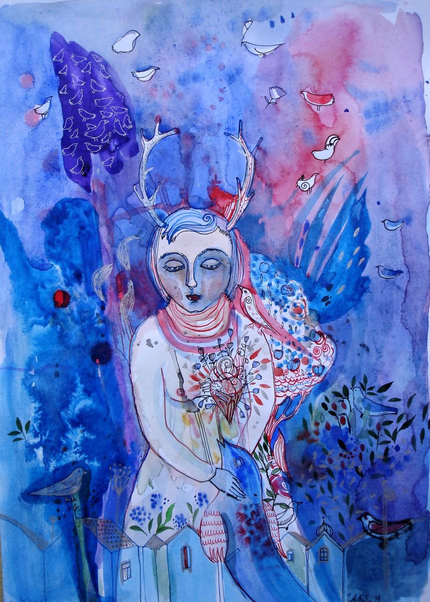 Blue nights by Aurelija Kairyte-Smolianskiene