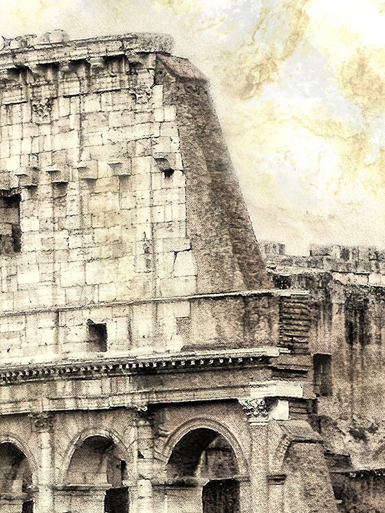Roma Coliseum/XL large original artwork
